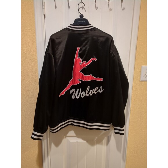 Pac sun Basketball Skateboards Varsity Bomber Letterman Jacket Wolves  Men’s L - Picture 16 of 16